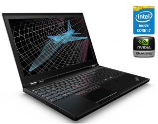 БУ Мобильная рабочая станция Lenovo ThinkPad P50s / 15.6&quot; (1920x1080) IPS / Intel Core i7-6500U (2 (4) ядра по 2.5 - 3.1 GHz) / 16 GB DDR3 / 512 GB SSD / nVidia Quadro M500M, 2 GB DDR3, 64-bit / WebCam / Win 10 Pro из Европы в Днепре
