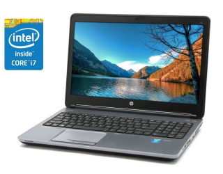 БУ Ноутбук Б-класс HP ProBook 650 G1 / 15.6&quot; (1920x1080) TN / Intel Core i7-4800MQ (4 (8) ядра по 2.7 - 3.7 GHz) / 8 GB DDR3 / 500 GB SSD / Intel HD Graphics 4600 / WebCam / DVD-ROM / Win 10 Pro из Европы