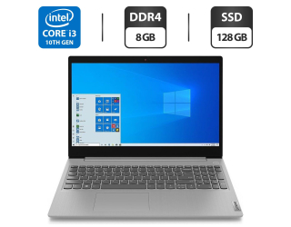 БУ Ноутбук Б-класс Lenovo IdeaPad 3 15IIL05 / 15.6&quot; (1366x768) TN / Intel Core i3-1005G1 (2 (4) ядра по 1.2 - 3.4 GHz) / 8 GB DDR4 / 128 GB SSD / Intel UHD Graphics / WebCam / HDMI из Европы в Днепре