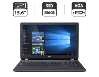 БУ Ноутбук Б-класс Acer Aspire ES1-531-P7QY / 15.6&quot; (1366x768) TN / Intel Pentium N3700 (4 ядра по 1.6 - 2.4 GHz) / 4 GB DDR3 / 256 GB SSD / Intel HD Graphics / WebCam / HDMI из Европы в Дніпрі