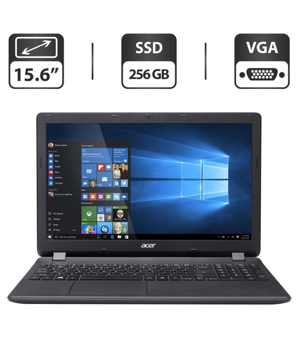 Ноутбук Б-класс Acer Aspire ES1-531-P7QY / 15.6&quot; (1366x768) TN / Intel Pentium N3700 (4 ядра по 1.6 - 2.4 GHz) / 4 GB DDR3 / 256 GB SSD / Intel HD Graphics / WebCam / HDMI - 1