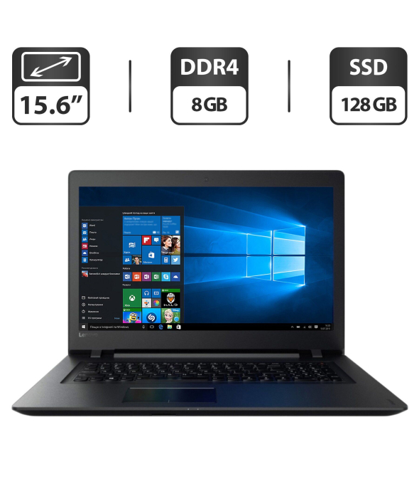 Ноутбук Lenovo IdeaPad V110-15ISK / 15.6&quot; (1366x768) TN / Intel Core i5-6200U (2 (4) ядра по 2.3 - 2.8 GHz) / 8 GB DDR4 / 128 GB SSD / Intel HD Graphics 520 / WebCam / DVD-ROM / HDMI - 1