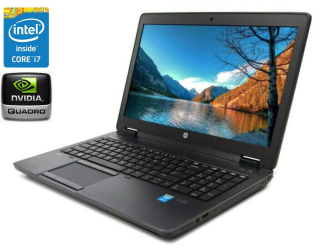 БУ Мобильная рабочая станция Б-класс HP ZBook 15 G2 / 15.6&quot; (1920x1080) TN / Intel Core i7-4810MQ (4 (8) ядра по 2.8 - 3.8 GHz) / 8 GB DDR3 / 240 GB SSD / nVidia Quadro K1100M, 2 GB GDDR5, 128-bit / WebCam / DVD-ROM / Win 10 Pro из Европы в Дніпрі