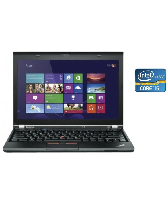 Нетбук A-класс Lenovo ThinkPad X230 / 12.5&quot; (1366x768) TN / Intel Core i5-3320M (2 (4) ядра по 2.6 - 3.3 GHz) / 4 GB DDR3 / 128 GB SSD / Intel HD Graphics 4000 / WebCam / Win 10 Pro - 1