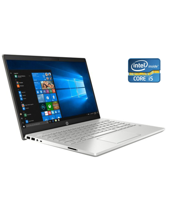 Ультрабук HP Pavilion 14-ce2068st / 14&quot; (1366x768) TN / Intel Core i5-1035G1 (4 (8) ядра по 1.0 - 3.6 GHz) / 8 GB DDR4 / 240 GB SSD / Intel UHD Graphics / WebCam / Win 10 Home - 1