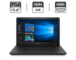 БУ Ноутбук HP Laptop 15-bs212wm / 15.6&quot; (1366x768) TN / Intel Celeron N4000 (2 ядра по 1.1 - 2.6 GHz) / 8 GB DDR4 / 120 GB SSD / Intel UHD Graphics 600 / WebCam / Win 10 Pro из Европы в Дніпрі