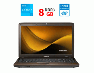 БУ Ноутбук Samsung R540 / 15.6&quot; (1366x768) TN / Intel Core i3-380M (2 (4) ядра по 2.53 GHz) / 8 GB DDR3 / 256 GB SSD / Intel HD Graphics из Европы в Дніпрі