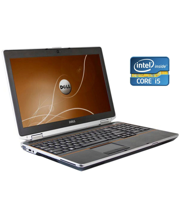 Ноутбук Dell Latitude E6520 / 15.6&quot; (1366x768) TN / Intel Core i5-2520M (2 (4) ядра по 2.5 - 3.2 GHz) / 8 GB DDR3 / 480 GB SSD / Intel HD Graphics 3000 / WebCam / DVD-ROM / Win 10 Pro - 1