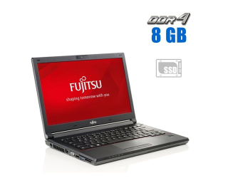 БУ Ноутбук Fujitsu Lifebook E548 / 14&quot; (1366x768) TN / Intel Core i3-7130U (2 (4) ядра по 2.7 GHz) / 8 GB DDR4 / 256 GB SSD / Intel HD Graphics 620 / WebCam / Win 10 Lic из Европы в Днепре