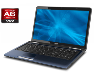 БУ Ноутбук Toshiba Satellite L775D-S7340 / 17.3&quot; (1600x900) TN / AMD A6-3400M (4 ядра по 1.4 - 2.3 GHz) / 8 GB DDR3 / 240 GB SSD / AMD Radeon HD 6520G / WebCam / Win 10 Home из Европы в Днепре