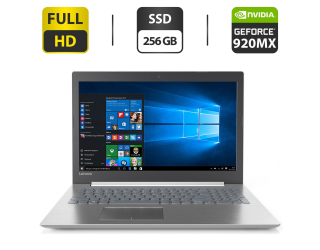 БУ Ноутбук Lenovo IdeaPad 320-15ISK / 15.6 (1920x1080) TN / Intel Core i3-6006U (2 (4) ядра по 2.0 GHz) / 8 GB DDR4 / 256 GB SSD / nVidia GeForce 920MX, 2 GB GDDR3, 64-bit / WebCam / HDMI из Европы в Дніпрі