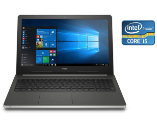 БУ Ноутбук Б-класс Dell Inspiron 5559 / 15.6&quot; (1920x1080) IPS Touch / Intel Core i5-6200U (2 (4) ядра по 2.3 - 2.8 GHz) / 8 GB DDR3 / 480 GB SSD / Intel HD Graphics 520 / WebCam / DVD-ROM / Win 10 Home из Европы