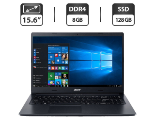 БУ Ноутбук Б-класс Acer Aspire 3 A315 / 15.6&quot; (1366x768) TN / Intel Core i5-8250U (4 (8) ядра по 1.6 - 3.4 GHz) / 8 GB DDR4 / 128 GB SSD / Intel UHD Graphics 620 / WebCam / HDMI из Европы в Дніпрі