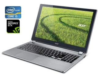 БУ Игровой ноутбук Acer Aspire V5 573PG / 15.6&quot; (1366x768) TN Touch / Intel Core i5-4210U (2 (4) ядра по 1.7 - 2.7 GHz) / 8 GB DDR3 / 128 GB SSD / nVidia GeForce GTX 850M, 4 GB DDR3, 128-bit / WebCam / Win 10 Home из Европы в Дніпрі