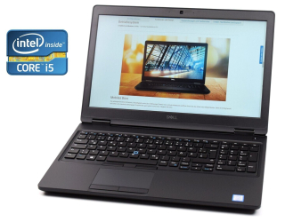 БУ Ноутбук Dell Latitude 5590 / 15.6&quot; (1366x768) TN / Intel Core i5-7300U (2 (4) ядра по 2.6 - 3.5 GHz) / 8 GB DDR4 / 256 GB SSD / Intel HD Graphics 620 / Win 10 Pro из Европы в Дніпрі