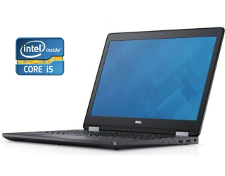 БУ Ноутбук Dell Latitude E5570 / 15.6&quot; (1920x1080) IPS / Intel Core i5-6300U (2 (4) ядра по 2.4 - 3.0 GHz) / 8 GB DDR4 / 256 GB SSD / Intel HD Graphics 520 / Win 10 Pro из Европы