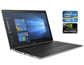 БУ Игровой ноутбук Б-класс HP ProBook 470 G5 / 17.3&quot; (1600x900) TN / Intel Core i5-8250U (4 (8) ядра по 1.6 - 3.4 GHz) / 8 GB DDR4 / 256 GB SSD / nVidia GeForce 930MX, 2 GB DDR3, 64-bit / WebCam / Win 10 Pro из Европы в Днепре