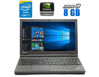 БУ Ноутбук Lenovo ThinkPad T540p / 15.6&quot; (1920x1080) TN / Intel Core i7-4810MQ (4 (8) ядра по 2.8 - 3.8 GHz) / 8 GB DDR3 / 256 GB SSD / nVidia GeForce GT 730M, 1 GB GDDR3, 64-bit / WebCam / HDMI из Европы в Дніпрі