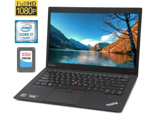 БУ Ультрабук Lenovo ThinkPad X1 Carbon (4th Gen) / 14&quot; (1920x1080) IPS / Intel Core i7-6600U (2 (4) ядра по 2.6 - 3.4 GHz) / 8 GB DDR3 / 256 GB SSD / Intel HD Graphics 520 / WebCam / Windows 11 Pro из Европы в Дніпрі