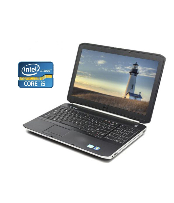 Ноутбук Dell Latitude E5520 / 15.6&quot; (1366x768) TN / Intel Core i5-2410M (2 (4) ядра по 2.3 - 2.9 GHz) / 4 GB DDR3 / 320 GB HDD / Intel HD Graphics 3000 / WebCam / DVD-ROM / Win 10 Pro - 1