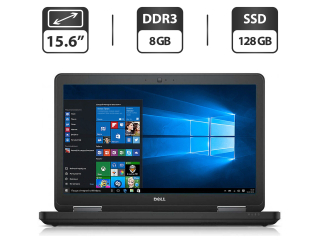 БУ Ноутбук Б-класс Dell Latitude E5540 / 15.6'' (1366x768) TN / Intel Core i3-4010U (2 (4) ядра по 1.7 GHz) / 8 GB DDR3 / 128 GB SSD / Intel HD Graphics 4400 / WebCam / DVD-ROM / VGA из Европы в Дніпрі