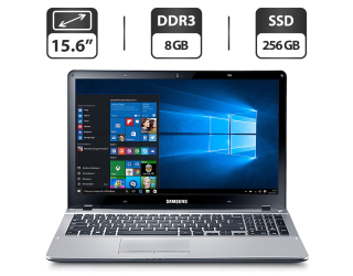 БУ Ноутбук Б-класс Samsung NP370R / 15.6&quot; (1366x768) TN / Intel Core i5-3210M (2 (4) ядра по 2.5 - 3.1 GHz) / 8 GB DDR3 / 256 GB SSD / AMD Radeon HD 8650M, 2 GB GDDR5, 64-bit / WebCam / VGA из Европы в Дніпрі