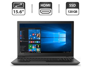БУ Ноутбук Б-класс Toshiba Satelilte C55 / 15.6&quot; (1366x768) TN / Intel Core i3-4005U (2 (4) ядра по 1.7 GHz) / 4 GB DDR3 / 120 GB SSD / Intel HD Graphics 4400 / WebCam / HDMI из Европы