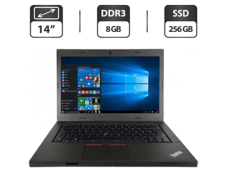 БУ Ноутбук Б-класс Lenovo ThinkPad L470 / 14&quot; (1366x768) TN / Intel Celeron 3955U (2 ядра по 2.0 GHz) / 8 GB DDR3 / 256 GB SSD / Intel HD Graphics 510 / WebCam / HDMI из Европы в Дніпрі