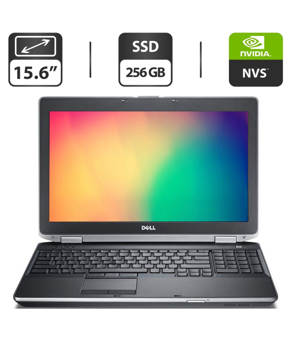 Ноутбук Б-класс Dell Latitude E6530 / 15.6&quot; (1600x900) TN / Intel Core i5-3360M (2 (4) ядра по 2.8 - 3.5 GHz) / 8 GB DDR3 / 256 GB SSD / nVidia NVS 5200M, 1 GB GDDR5, 64-bit / DVD-ROM / VGA - 1