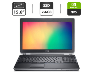 БУ Ноутбук Б-класс Dell Latitude E6530 / 15.6&quot; (1600x900) TN / Intel Core i5-3360M (2 (4) ядра по 2.8 - 3.5 GHz) / 8 GB DDR3 / 256 GB SSD / nVidia NVS 5200M, 1 GB GDDR5, 64-bit / HDMI из Европы в Днепре