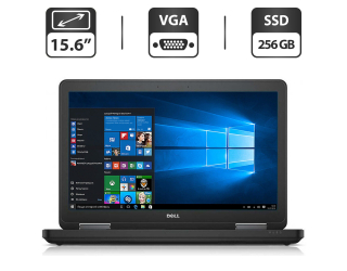 БУ Ноутбук Dell Latitude E5540 / 15.6&quot; (1366x768) TN / Intel Core i3-4010U (2 (4) ядра по 1.7 GHz) / 4 GB DDR3 / 256 GB SSD / Intel HD Graphics 4400 / DVD-ROM / VGA из Европы в Дніпрі