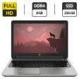 Ноутбук Б-класс HP ProBook 650 G2 / 15.6" (1920x1080) TN / Intel Core i5-6300U (2 (4) ядра по 2.4 - 3.0 GHz) / 8 GB DDR4 / 256 GB SSD / Intel HD Graphics 520 / WebCam / VGA - 1