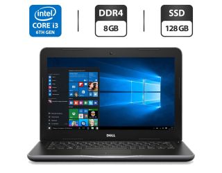 БУ Ноутбук Dell Latitude 3380 / 13.3&quot; (1366x768) TN / Intel Core i3-6006U (2 (4) ядра по 2.0 GHz) / 8 GB DDR4 / 128 GB SSD / Intel HD Graphics 520 / WebCam / HDMI / Windows 10 Pro из Европы в Днепре
