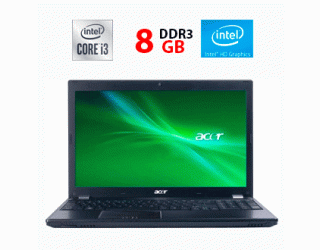 БУ Ноутбук Acer TravelMate 5760 / 15.6&quot; (1366x768) TN / Intel Core i3-2330M (2 (4) ядра по 2.2 GHz) / 8 GB DDR3 / 128 GB SSD / Intel HD Graphics 3000 из Европы в Днепре