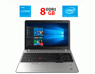БУ Ноутбук Lenovo ThinkPad E550 / 15.6&quot; (1366x768) TN / Intel Core i5-5200U (2 (4) ядра по 2.2 - 2.7 GHz) / 8 GB DDR3 / 256 GB SSD / Intel HD Graphics 5500 / USB 3.0 / HDMI из Европы в Дніпрі