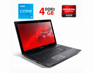 БУ Ноутбук Packard Bell Easy Note TK85 / 15.6&quot; (1366x768) TN / Intel Core i5-450M (2 (4) ядра по 2.4 - 2.66 GHz) / 4 GB DDR3 / 500 GB HDD / AMD Radeon HD 5470, 512 MB, GDDR5, 64-bit из Европы в Днепре