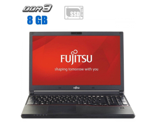 БУ Ноутбук Fujitsu Lifebook E554 / 15.6&quot; (1366x768) TN / Intel Core i3-4100M (2 (4) ядра по 2.5 GHz) / 8 GB DDR3 / 480 GB SSD / Intel HD Graphics 4600  из Европы в Дніпрі