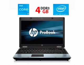 БУ Ноутбук Б-класс HP ProBook 6450b / 14&quot; (1366x768) TN / Intel Core i5-450M (2 (4) ядра по 2.4 - 2.66 GHz) / 4 GB DDR3 / 240 GB SSD / Intel HD Graphics /  WebCam из Европы в Днепре