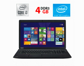 БУ Ноутбук Toshiba Satellite Pro C660 / 15.6&quot; (1366x768) TN / Intel Core i3-380M (2 (4) ядра по 2.53 GHz) / 4 GB DDR3 / 500 GB HDD / Intel HD Graphics 1000 / WebCam из Европы в Днепре