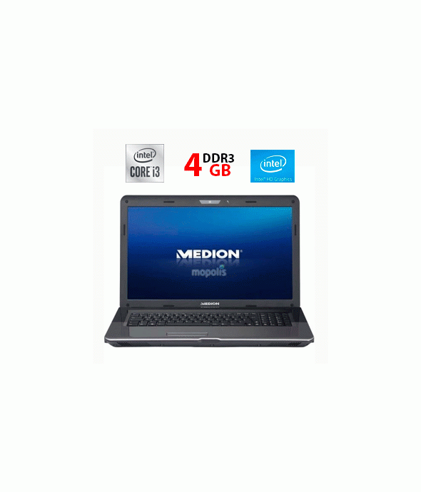 Ноутбук Б-класс Medion Akoya E7218 / 17.3&quot; (1600x900) TN / Intel Core i3-2310M (2 (4) ядра по 2.1 GHz) / 4 GB DDR3 / 500 GB HDD / Intel HD Graphics 3000 / WebCam / USB 3.0 - 1
