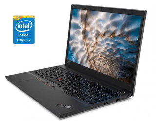 БУ Ноутбук Lenovo ThinkPad E15 / 15.6&quot; (1920x1080) IPS / Intel Core i7-10510U (4 (8) ядра по 1.8 - 4.9 GHz) / 16 GB DDR4 / 256 GB SSD / Intel UHD Graphics / WebCam / Win 10 Pro из Европы в Днепре