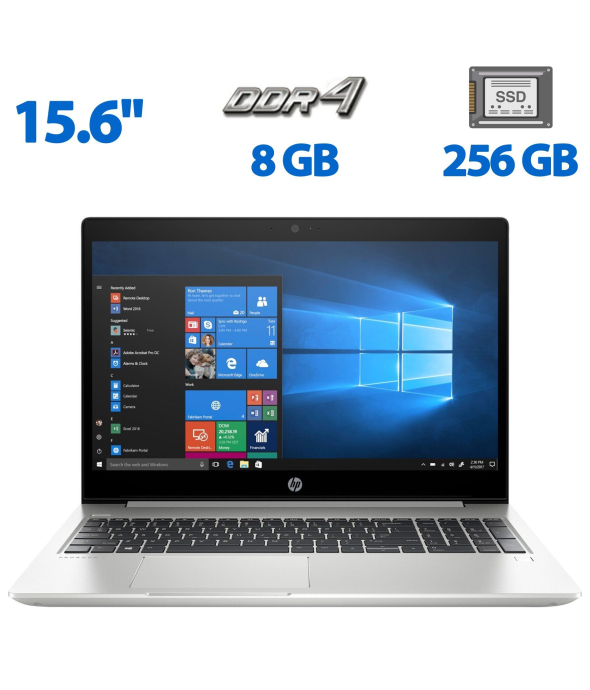 Ноутбук Б-класс HP ProBook 455R G6 / 15.6&quot; (1366x768) TN / AMD Ryzen 3 3200U (2 (4) ядра по 2.6 - 3.5 GHz) / 8 GB DDR4 / 256 GB SSD / AMD Radeon Vega 3 Graphics / WebCam / HDMI - 1