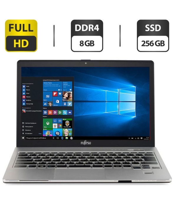 Ультрабук Fujitsu LifeBook S936 / 13.3&quot; (1920x1080) IPS / Intel Core i5-6300U (2 (4) ядра по 2.4 - 3.0 GHz) / 8 GB DDR4 / 256 GB SSD / Intel HD Graphics 520 / WebCam / HDMI / Windows 10 Pro - 1