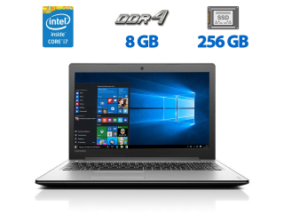 БУ Ноутбук Б-класс Lenovo IdeaPad 310-15IKB / 15.6&quot; (1366x768) TN / Intel Core i7-7500U (2 (4) ядра по 2.7 - 3.5 GHz) / 8 GB DDR4 / 256 GB SSD / Intel HD Graphics 620 / WebCam / HDMI из Европы в Дніпрі