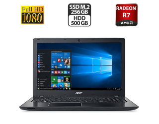 БУ Ноутбук Б-класс Acer Aspire E5-553 / 15.6&quot; (1920x1080) TN / AMD FX-9800P (4 ядра 2.7 - 3.6 GHz) / 16 GB DDR4 / 256 GB SSD M.2 + 500 GB HDD / AMD Radeon R7 M340, 2 GB GDDR3, 64-bit / WebCam / HDMI из Европы в Днепре
