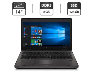 БУ Ноутбук Б-класс HP ProBook 6460b / 14&quot; (1600x900) TN / Intel Core i5-2520M (2 (4) ядра по 2.5 - 3.2 GHz) / 8 GB DDR3 / 128 GB SSD / Intel HD Graphic 3000 / WebCam / DVD-ROM / VGA из Европы в Днепре