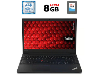 БУ Ноутбук Б-класс Lenovo ThinkPad E590 / 15.6&quot; (1366x768) TN / Intel Core i3-8145U (2 (4) ядра по 2.1 - 3.9 GHz) / 8 GB DDR4 / 256 GB SSD / Intel UHD Graphics 620 / WebCam / USB 3.1 / HDMI из Европы в Днепре