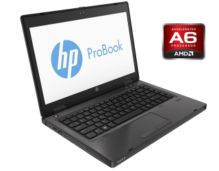БУ Ноутбук А-класс HP ProBook 6475b / 14&quot; (1366x768) TN / AMD A6-4400M (2 ядра по 2.7 - 3.2 GHz) / 4 GB DDR3 / 128 GB SSD / AMD Radeon HD 7520G / WebCam / DVD-RW из Европы в Днепре