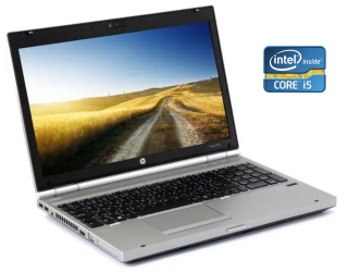 БУ Ноутбук А-класс HP EliteBook 8570p / 15.6&quot; (1600x900) TN / Intel Core i5-3340M (2 (4) ядра по 2.7 - 3.4 GHz) / 4 GB DDR3 / 256 GB SSD / Intel HD Graphics 4000 / WebCam / DVD-RW / Win 10 Pro из Европы в Дніпрі