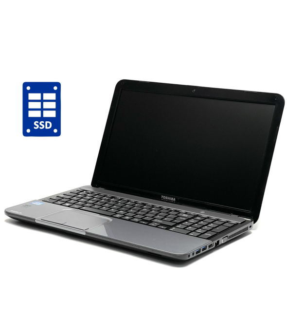 Ноутбук А-класс Toshiba Satellite L850-1L4 / 15.6&quot; (1366x768) TN / Intel Core i3-3120M (2 (4) ядра по 2.5 GHz) / 4 GB DDR3 / 120 GB SSD / Intel HD Graphics / WebCam / DVD-RW - 1